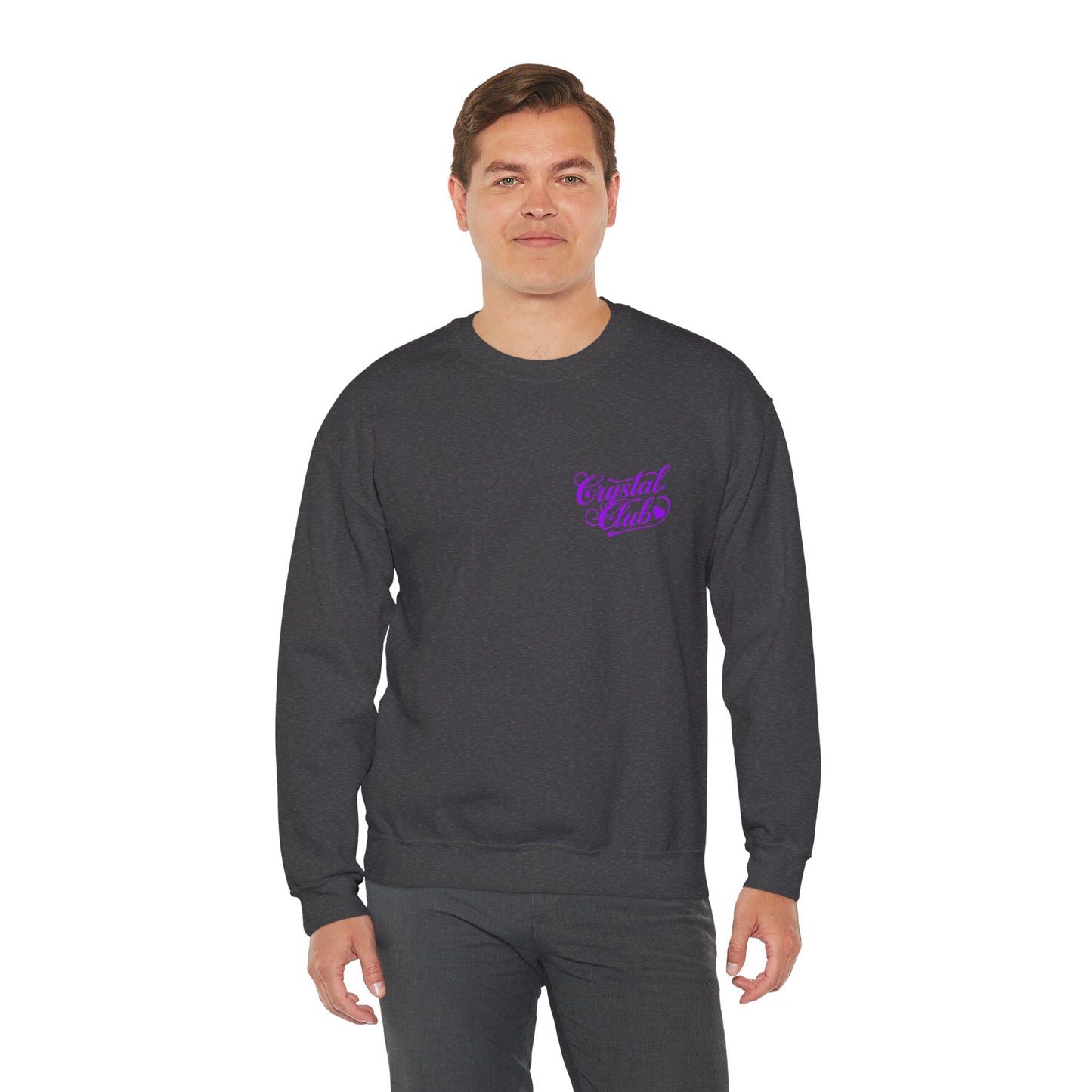 Purple Crystal Club Adult Sweatshirt - Crewneck