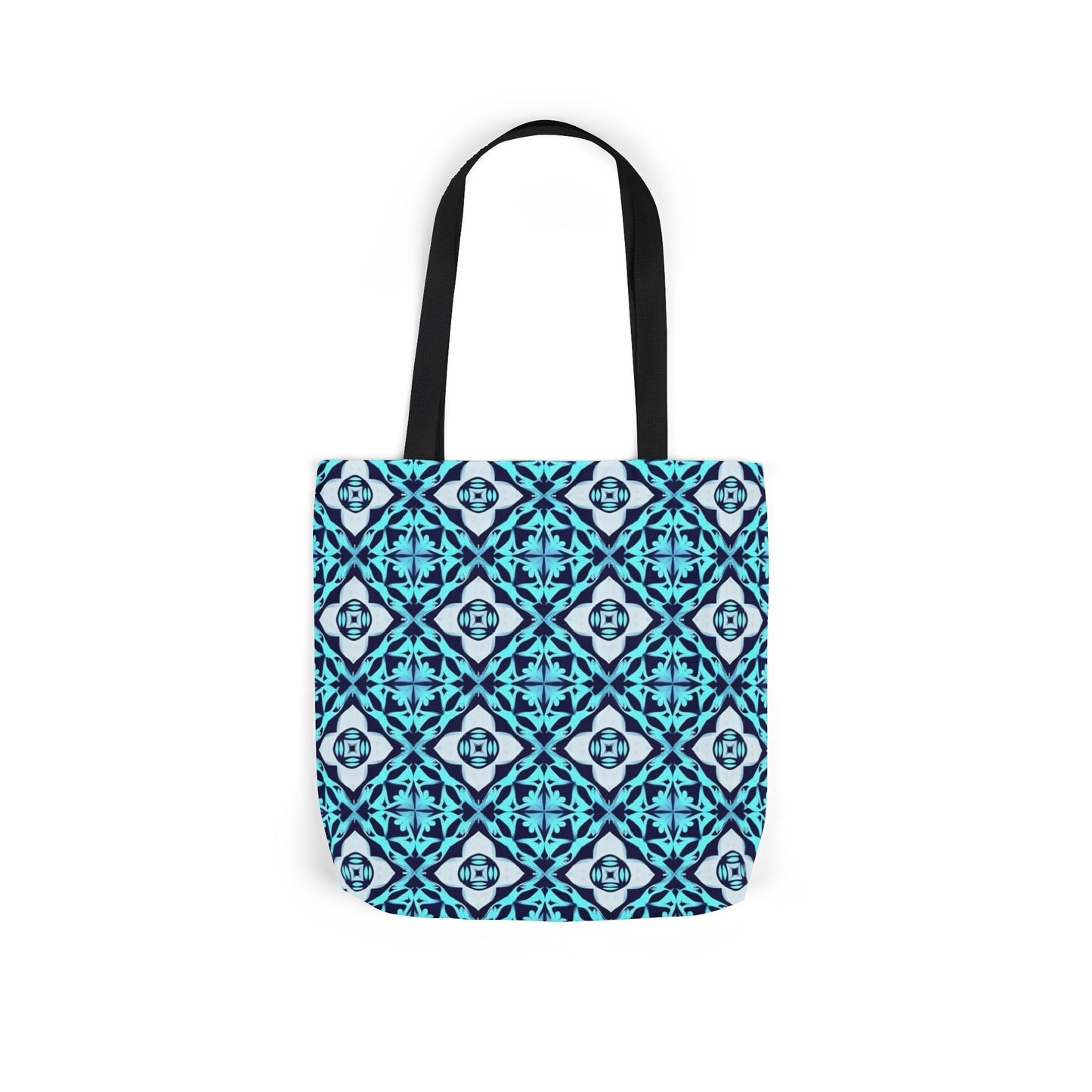 Gaia's Blue Geometric Tote Bag