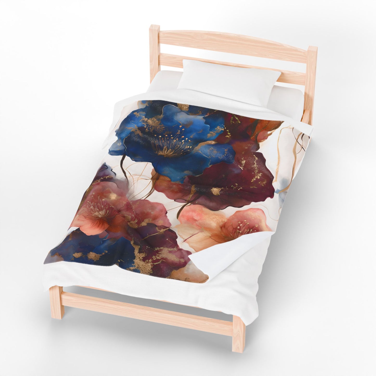 Stef's Floral Plush Blanket