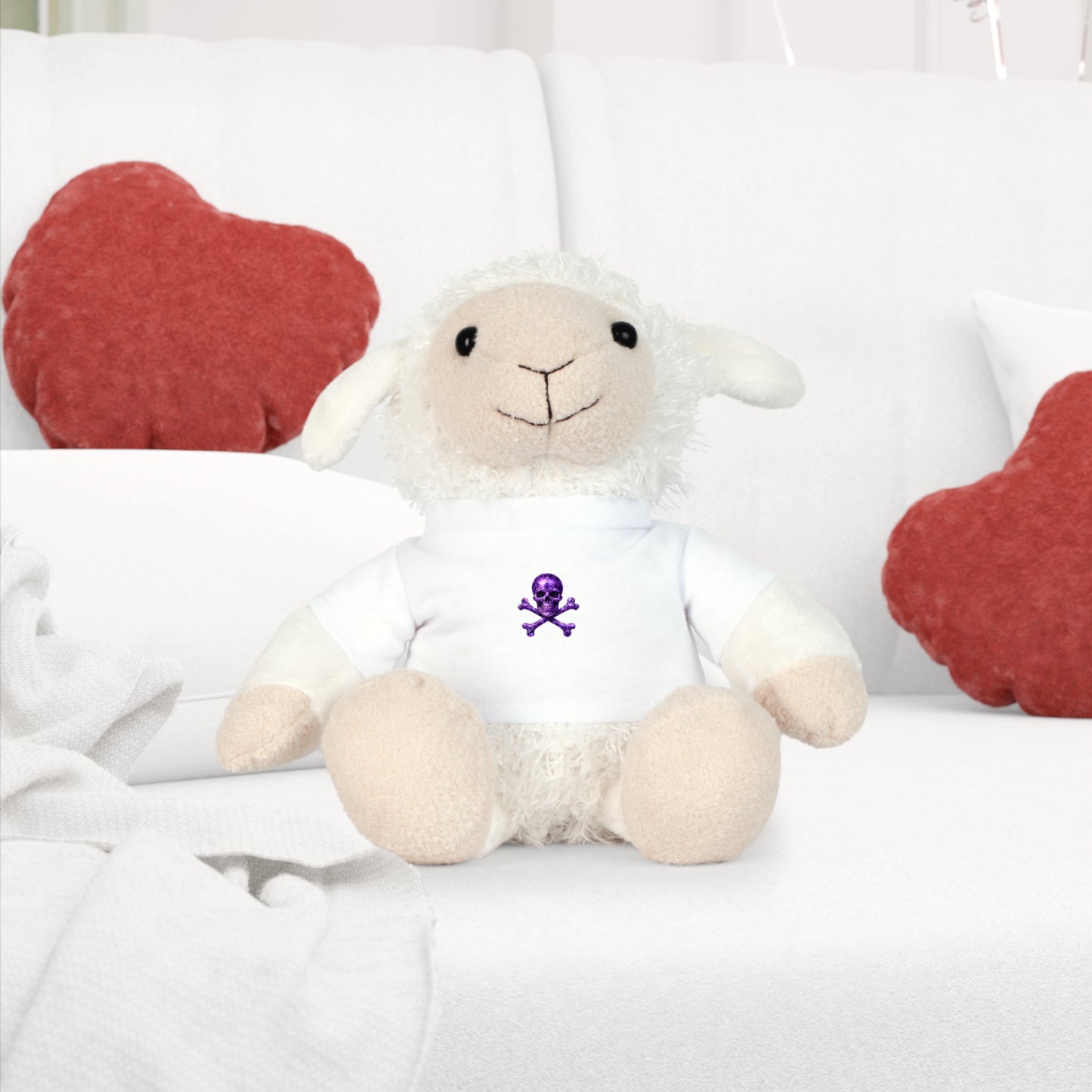 Annie's Amethyst Skull & Crossbones Plush Teddy