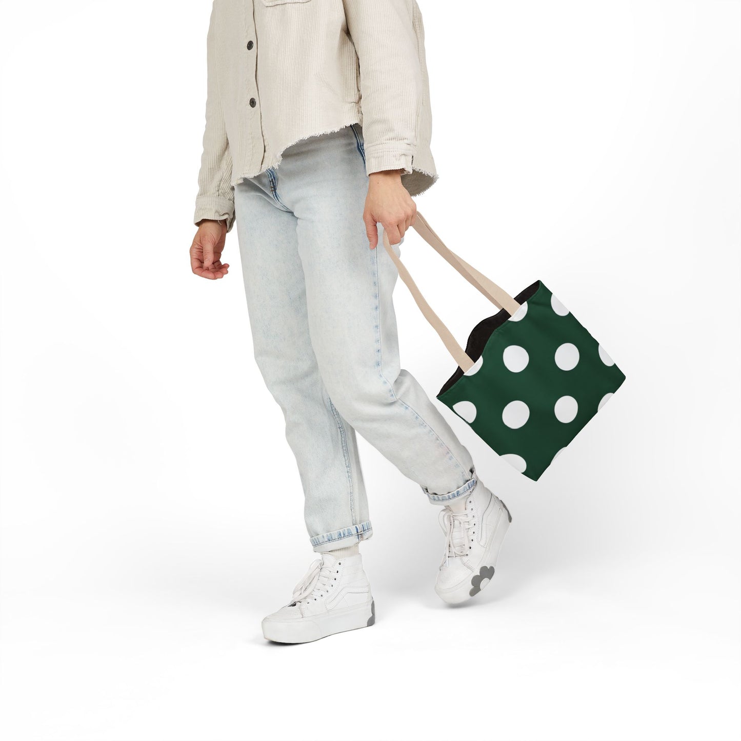 Gretel's Green Polka Dot Tote Bag