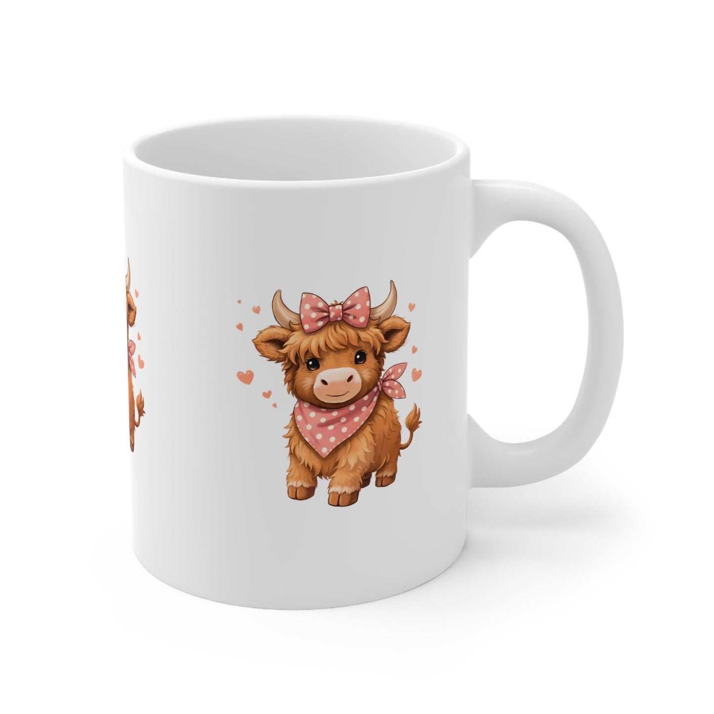Helena's Highland Cow Ceramic Mug, Coffee Cup