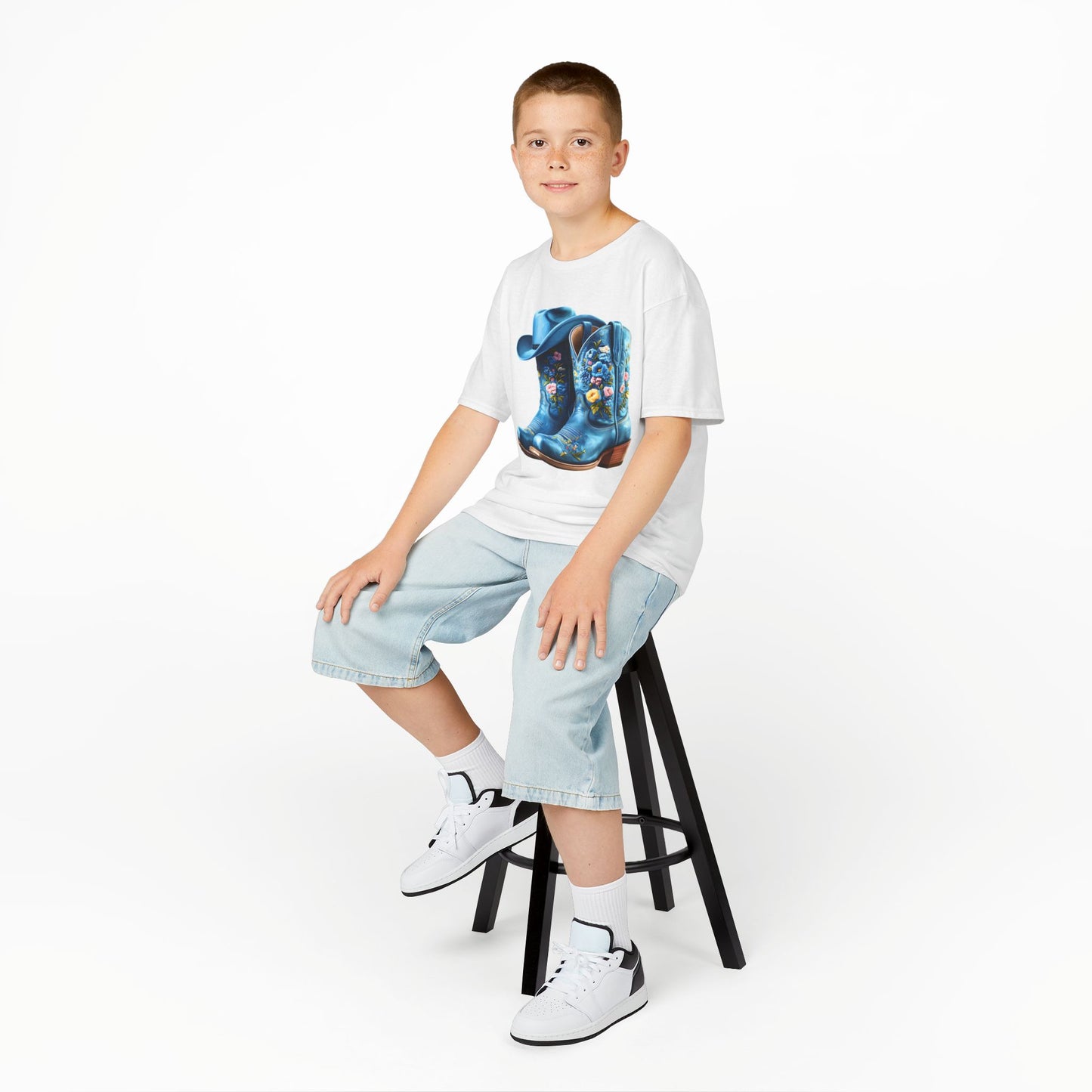 Kia's Cowboy Boots Youth Top