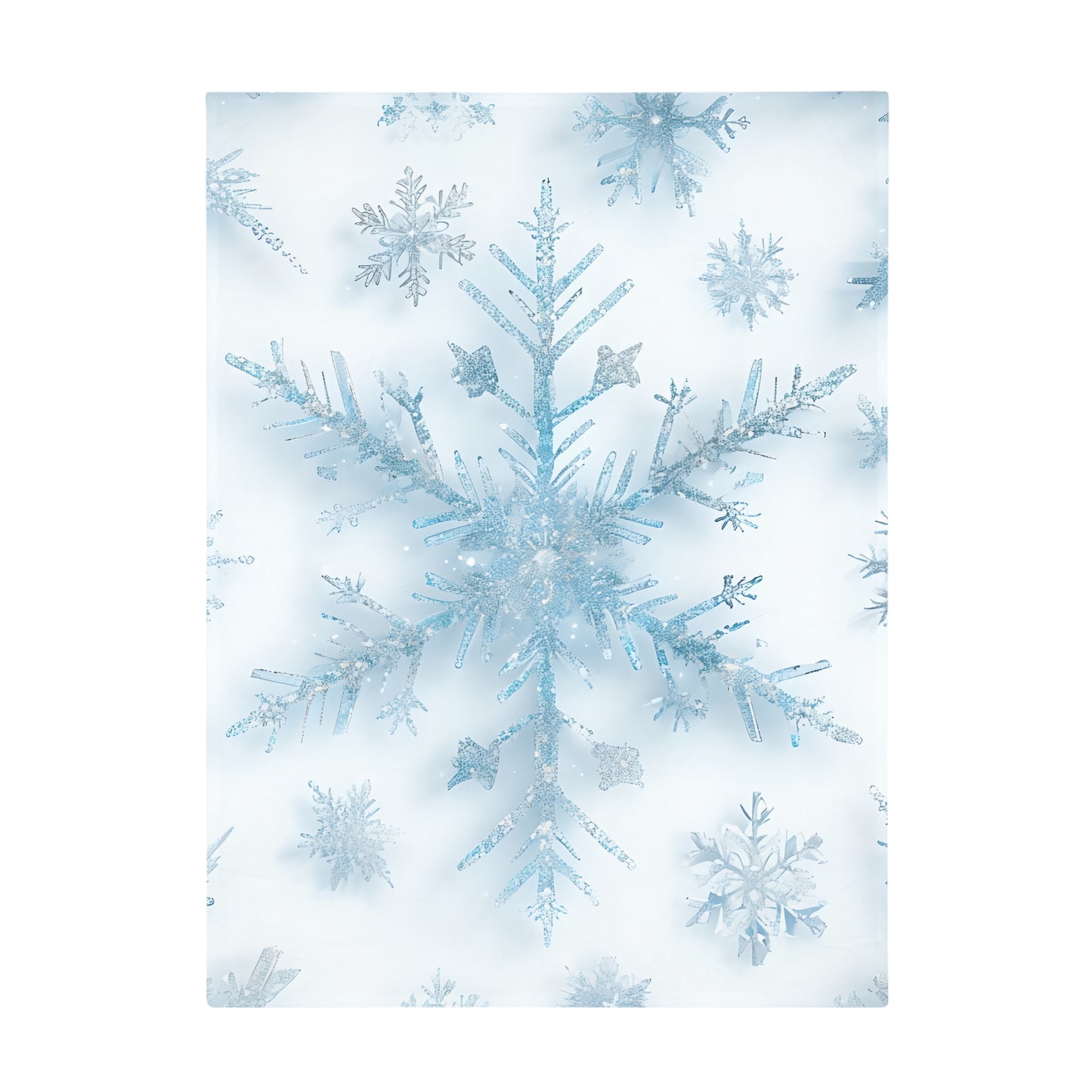 Suki's Snowflake Plush Fleece Blanket