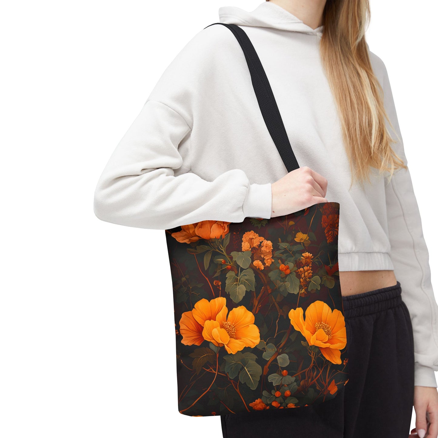 Gene's Golden Floral Tote Bag