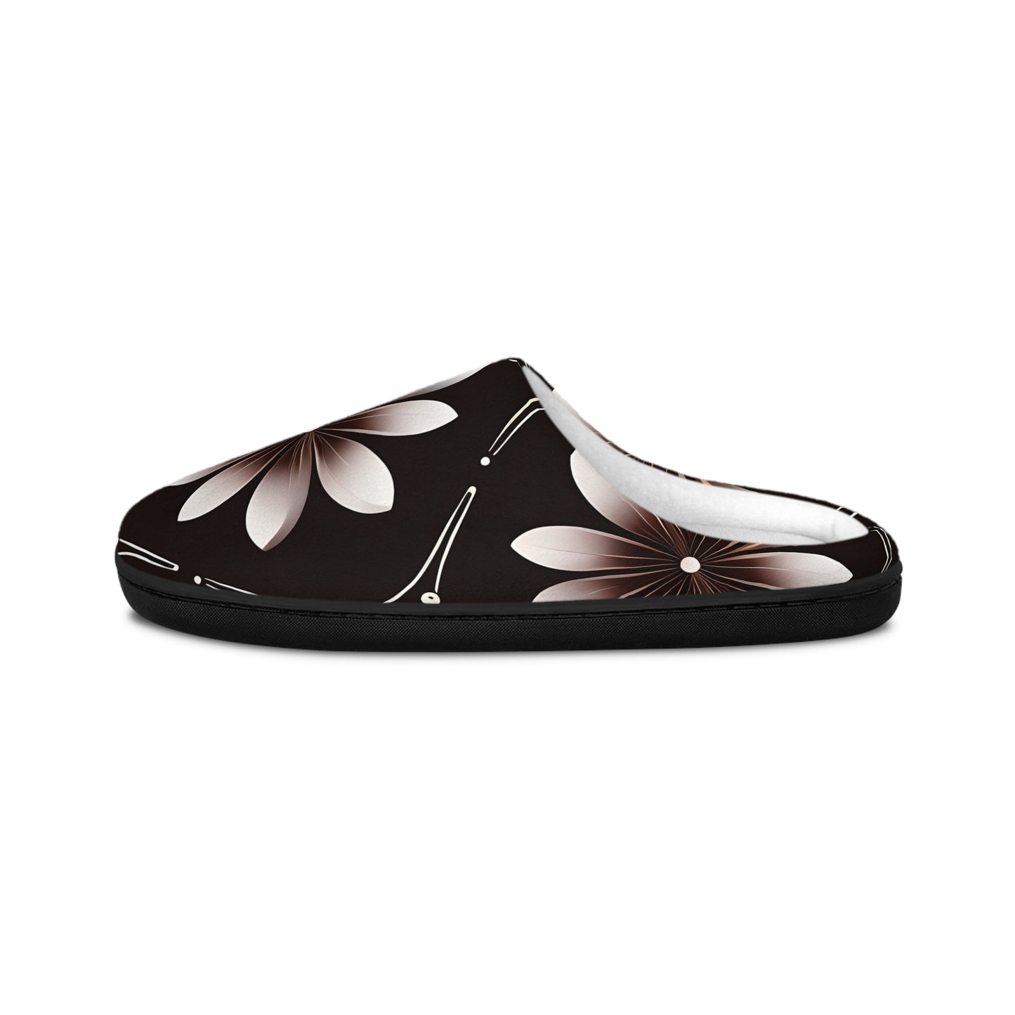 Bruce's Brown Floral Men's Indoor Slippers