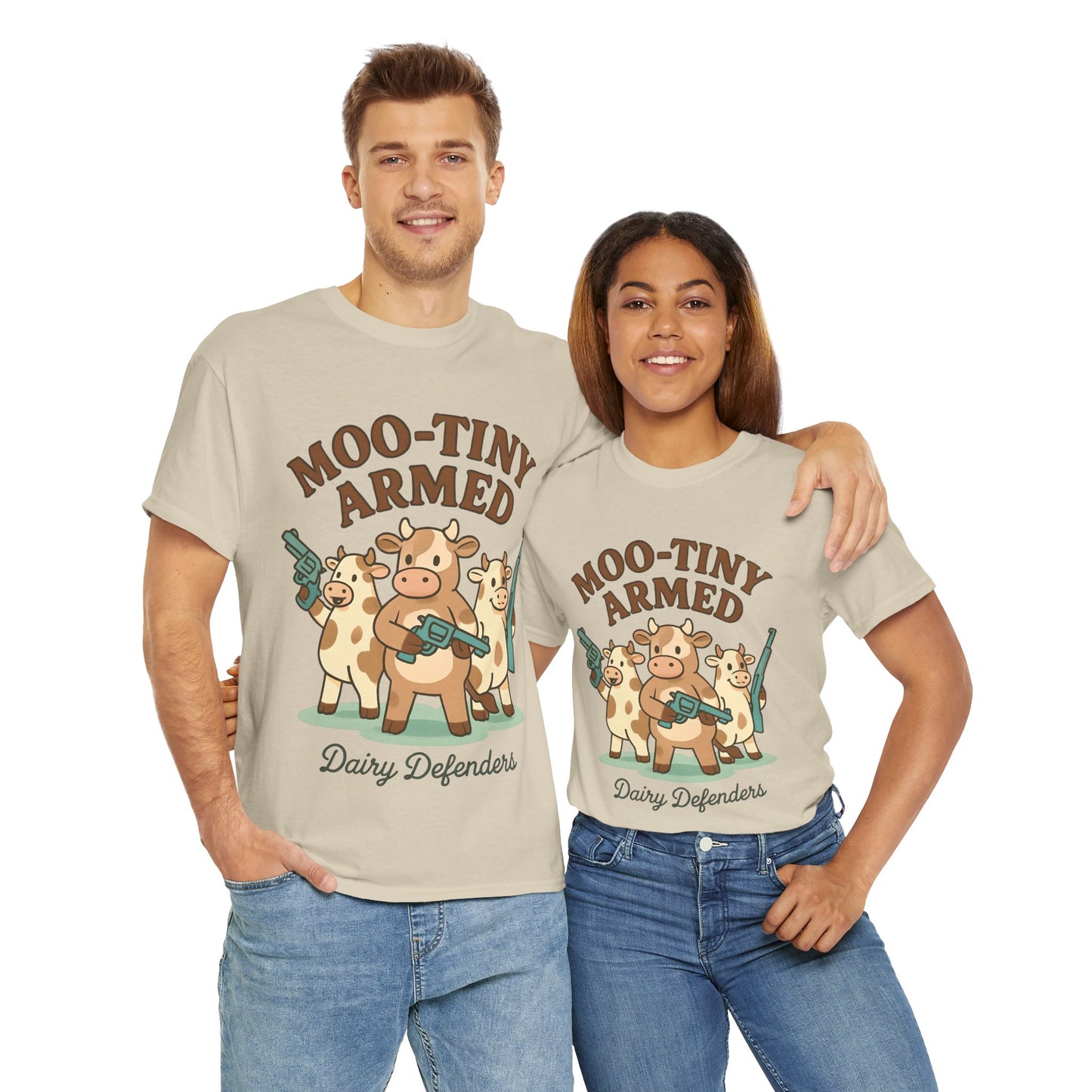 Mason's Moo-tiny Armed Dairy Defenders Adult Shirt