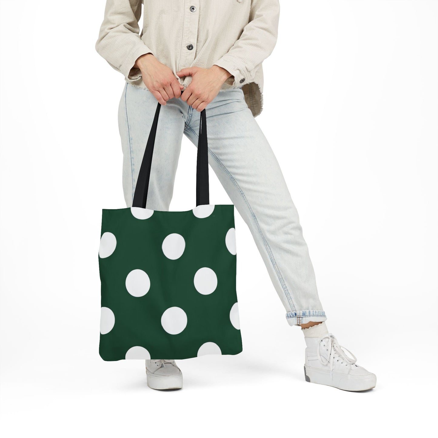 Gretel's Green Polka Dot Tote Bag