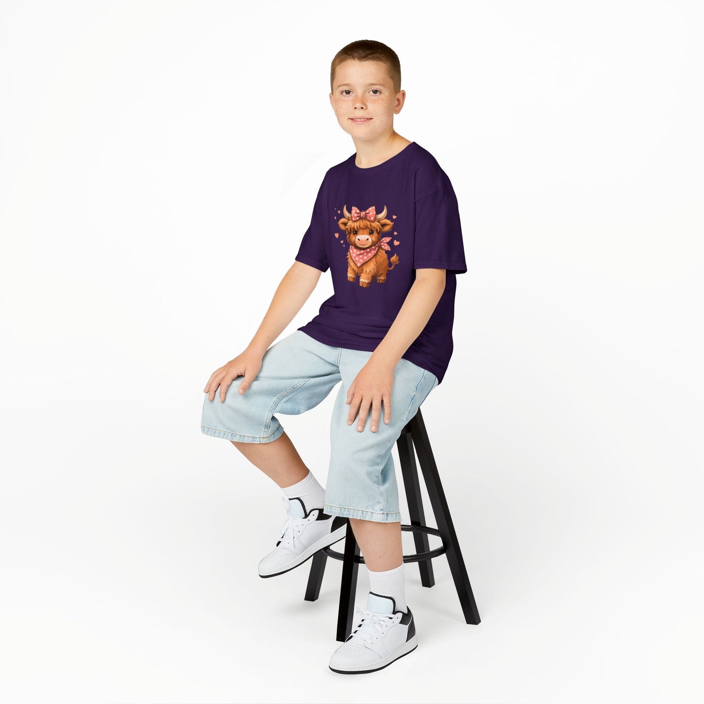 Harley's Highland Cow Youth Top