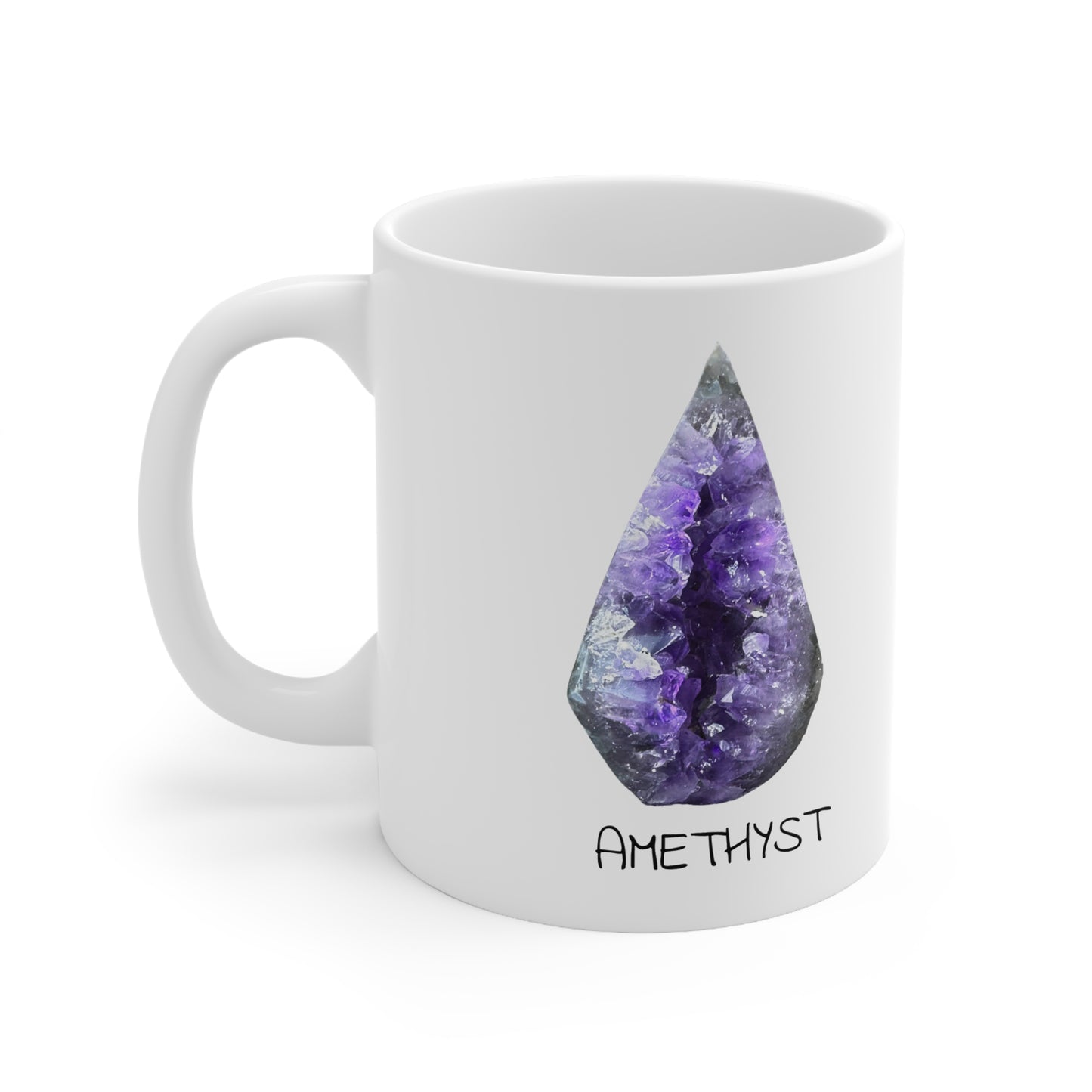 Aidan's Amethyst Crystal Collection Ceramic Mug, Coffee Cup