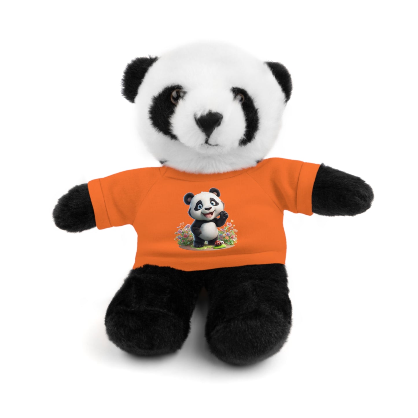 Panda on Tee Plush Animals