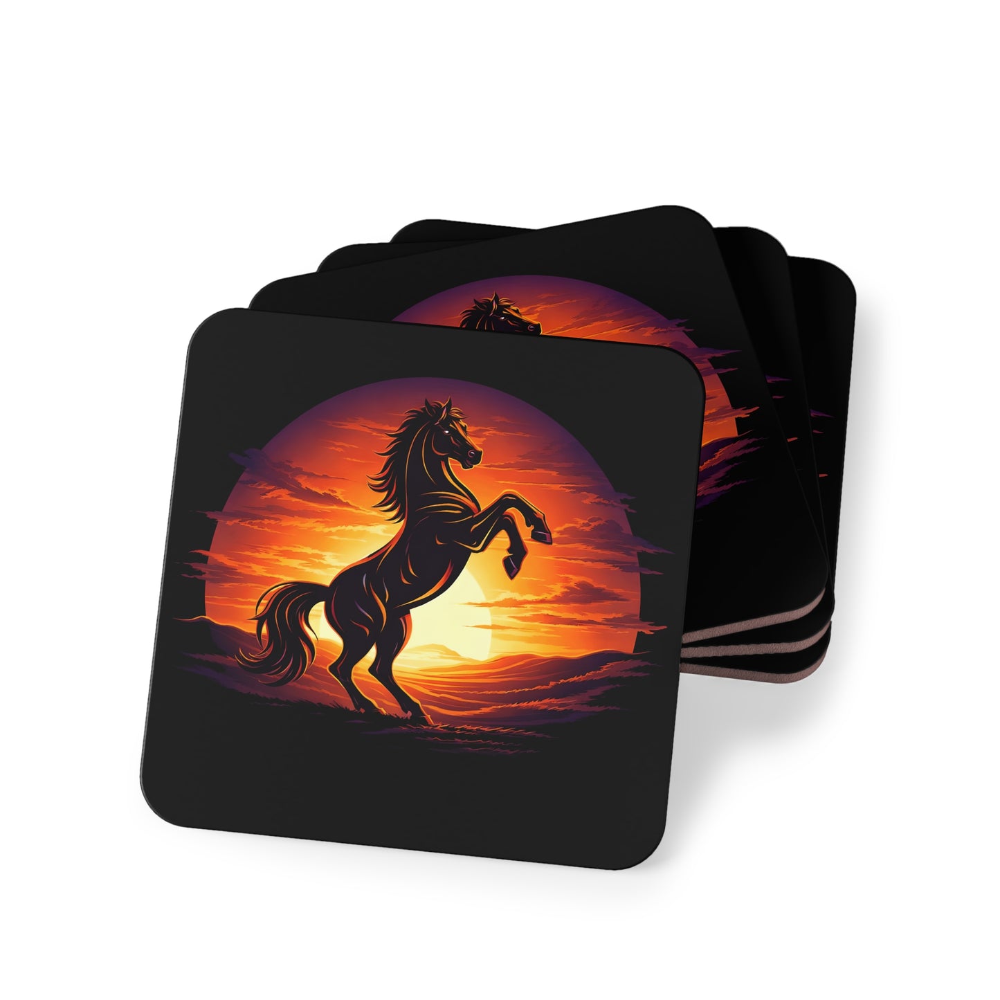 Sunset Stallion Coasters