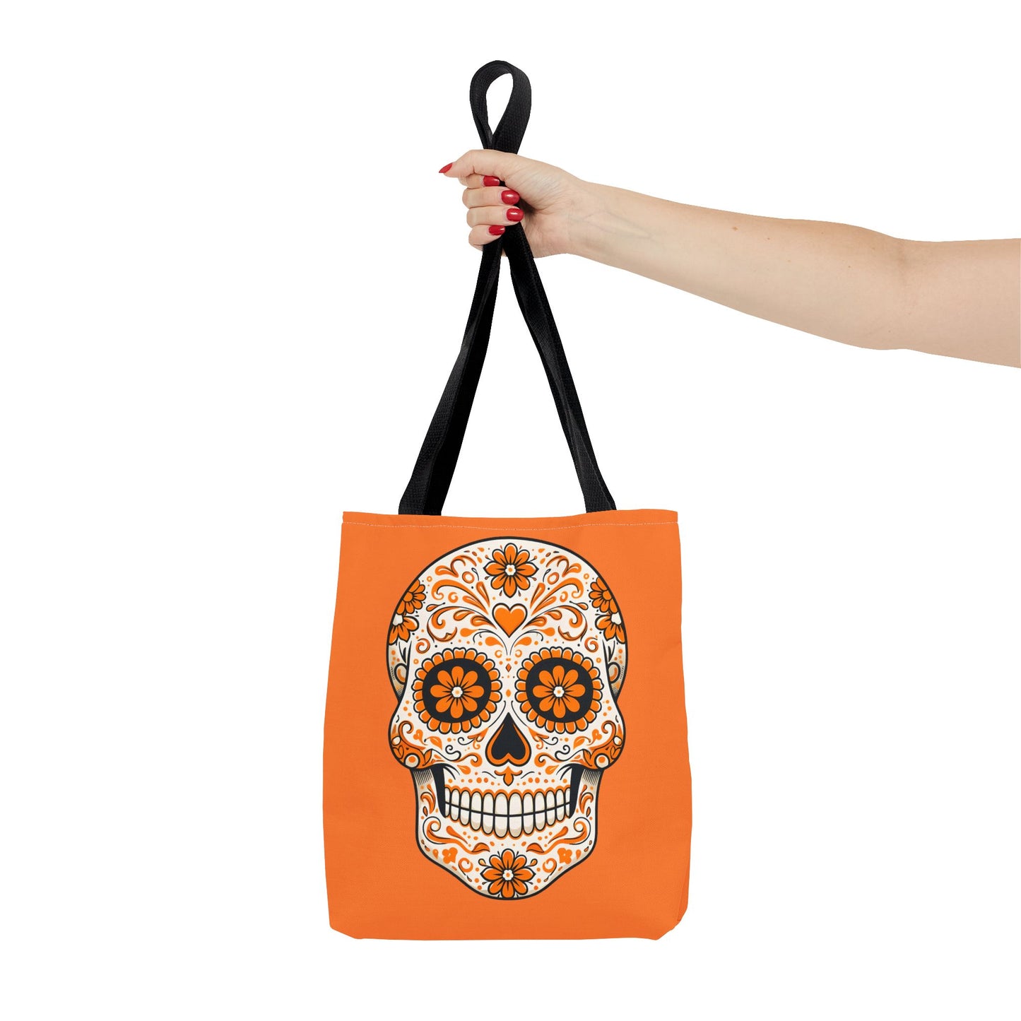 Odin's Orange Sugar Skull Tote Bag