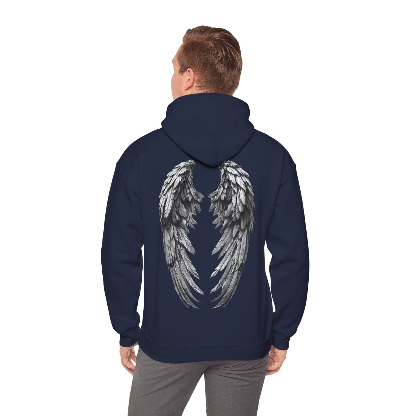 Wayne's Eagle & Wing Print Adult Sweatshirt - Hooded