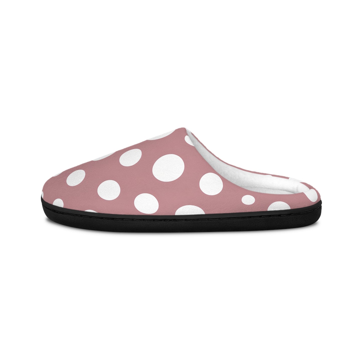 Philomena's Pink Polka Dot Women's Indoor Slippers