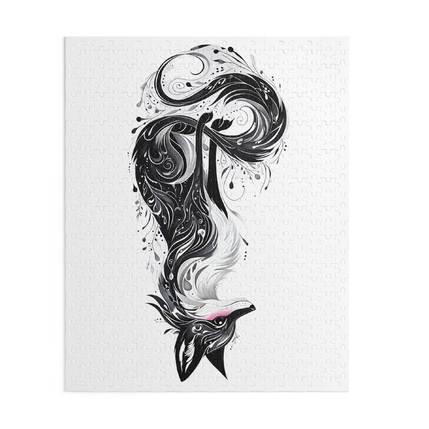 Mystic Black Fox 500 Piece Jigsaw Puzzle