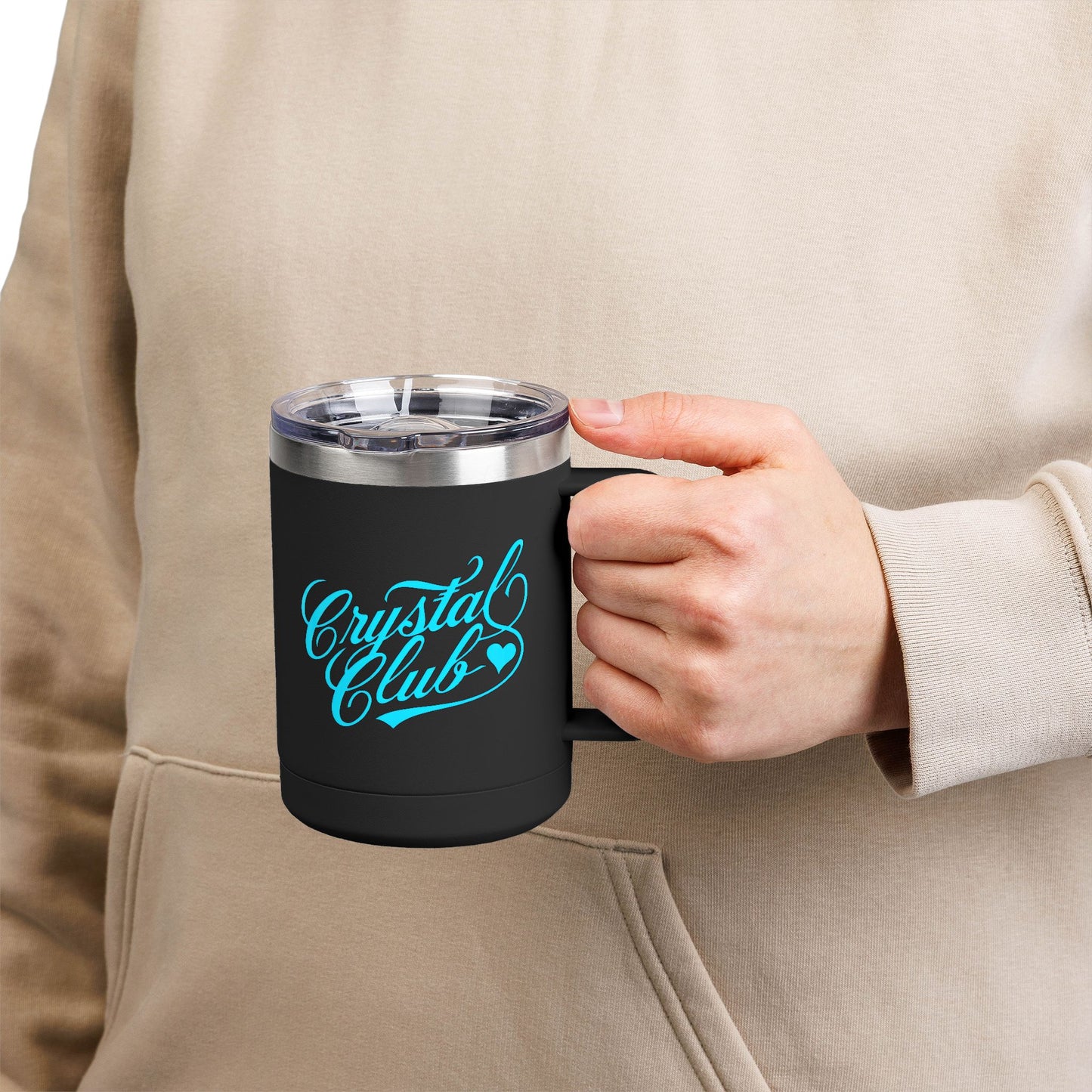 Blue Crystal Club Coffee Tumbler