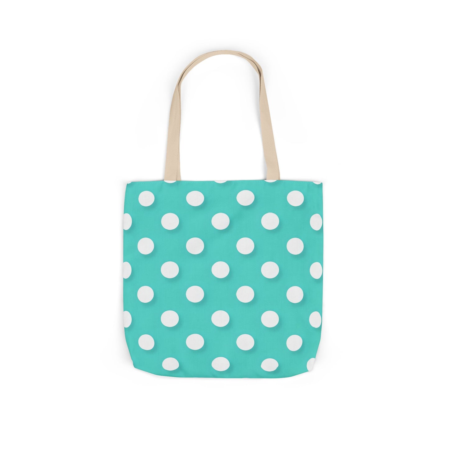 Albert's Aqua Polka Dot Tote Bag