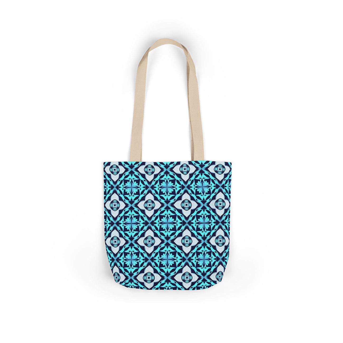 Gaia's Blue Geometric Tote Bag