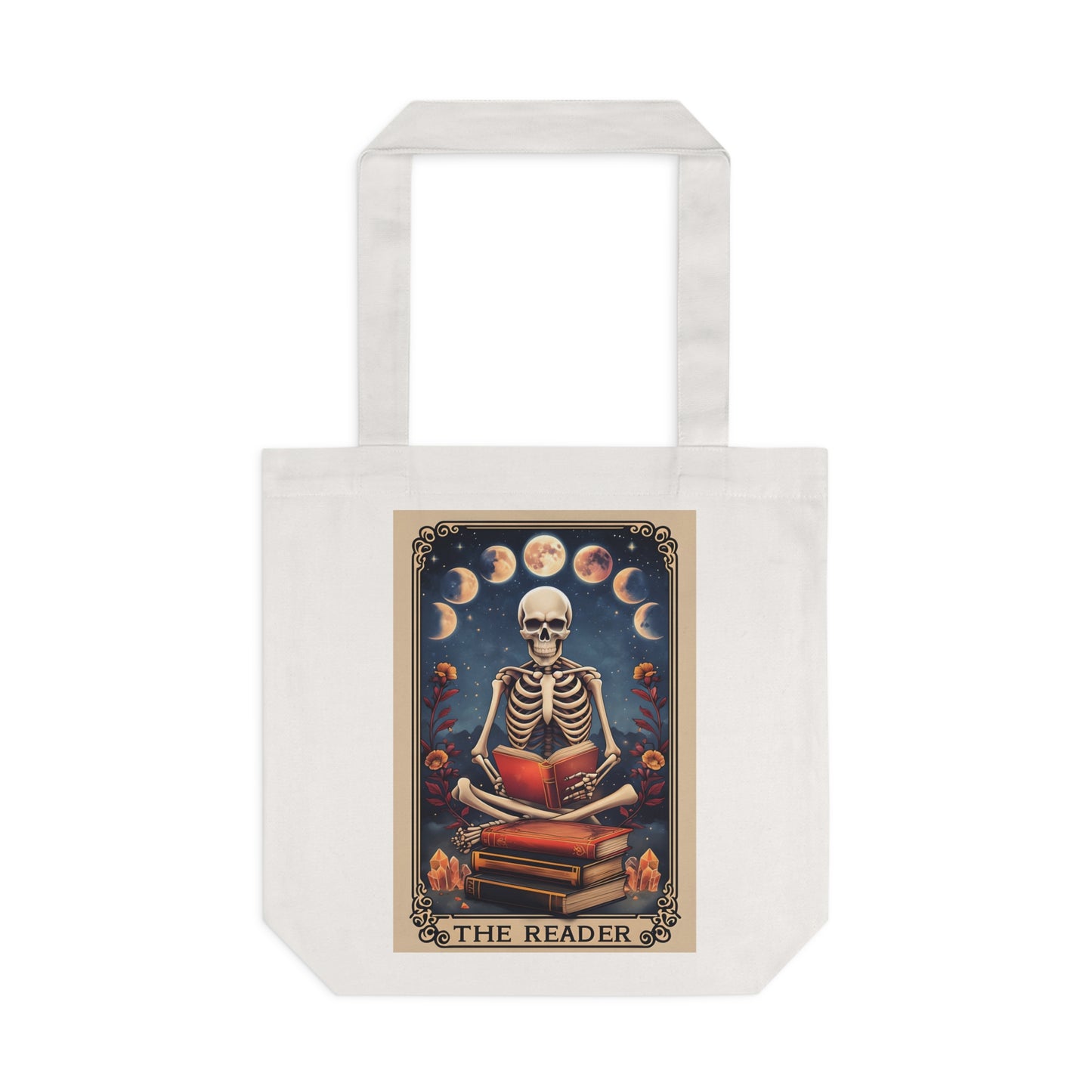 Mazie Skeleton Reader Tote Bag