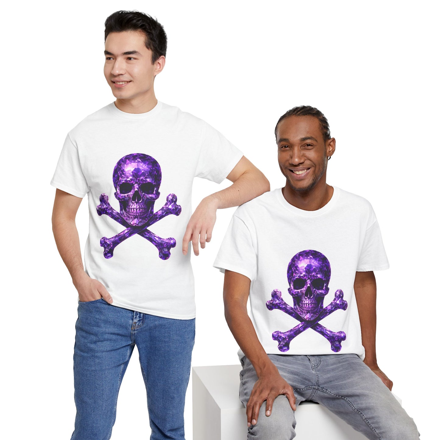 Ami's Amethyst Skull & Crossbones Adult Shirt