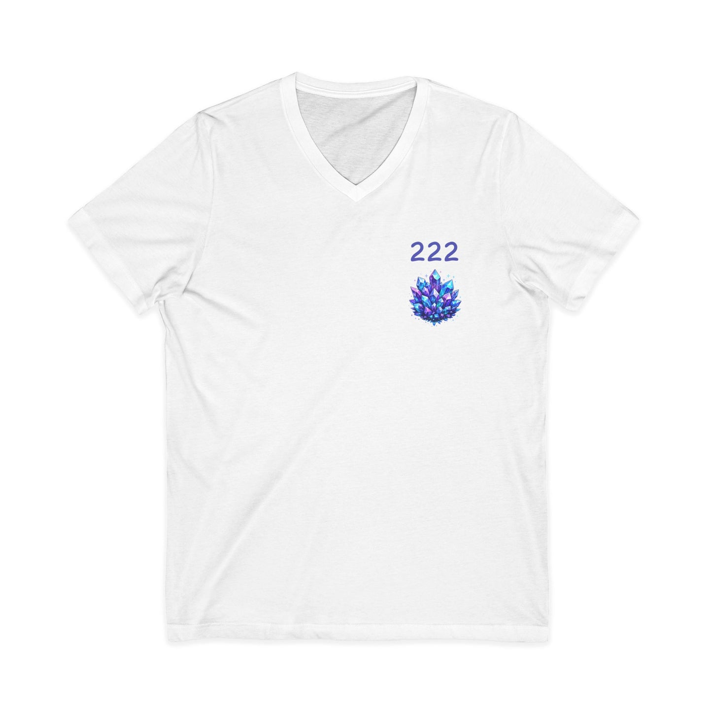 222 Crystal V-Neck Adult Shirt