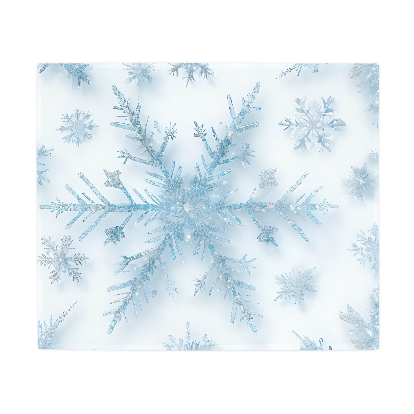 Suki's Snowflake Plush Fleece Blanket