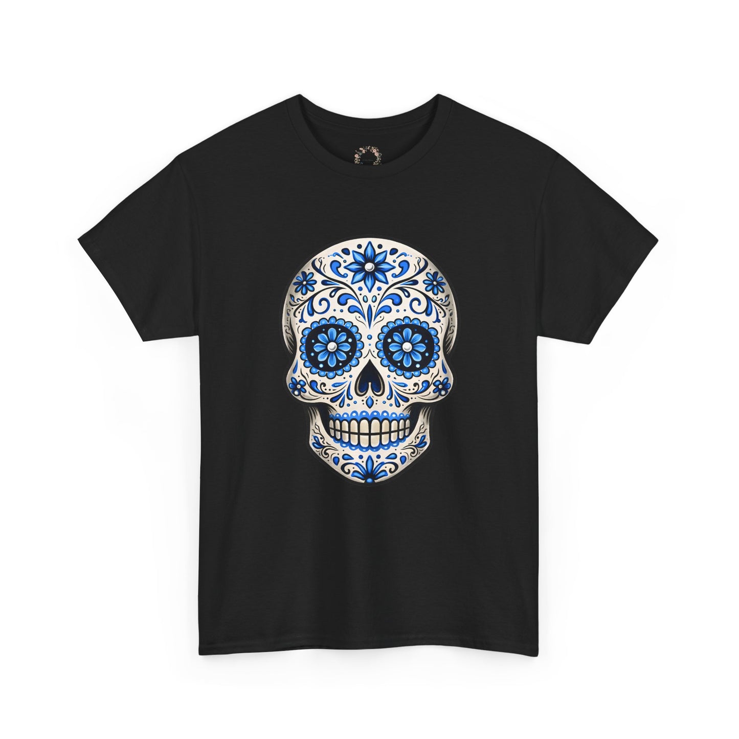 Bea's Blue Sugar Skull Adult Shirt