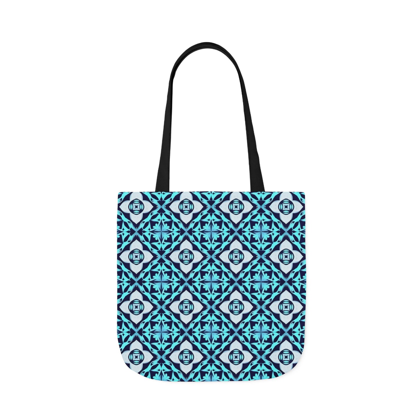 Gaia's Blue Geometric Tote Bag