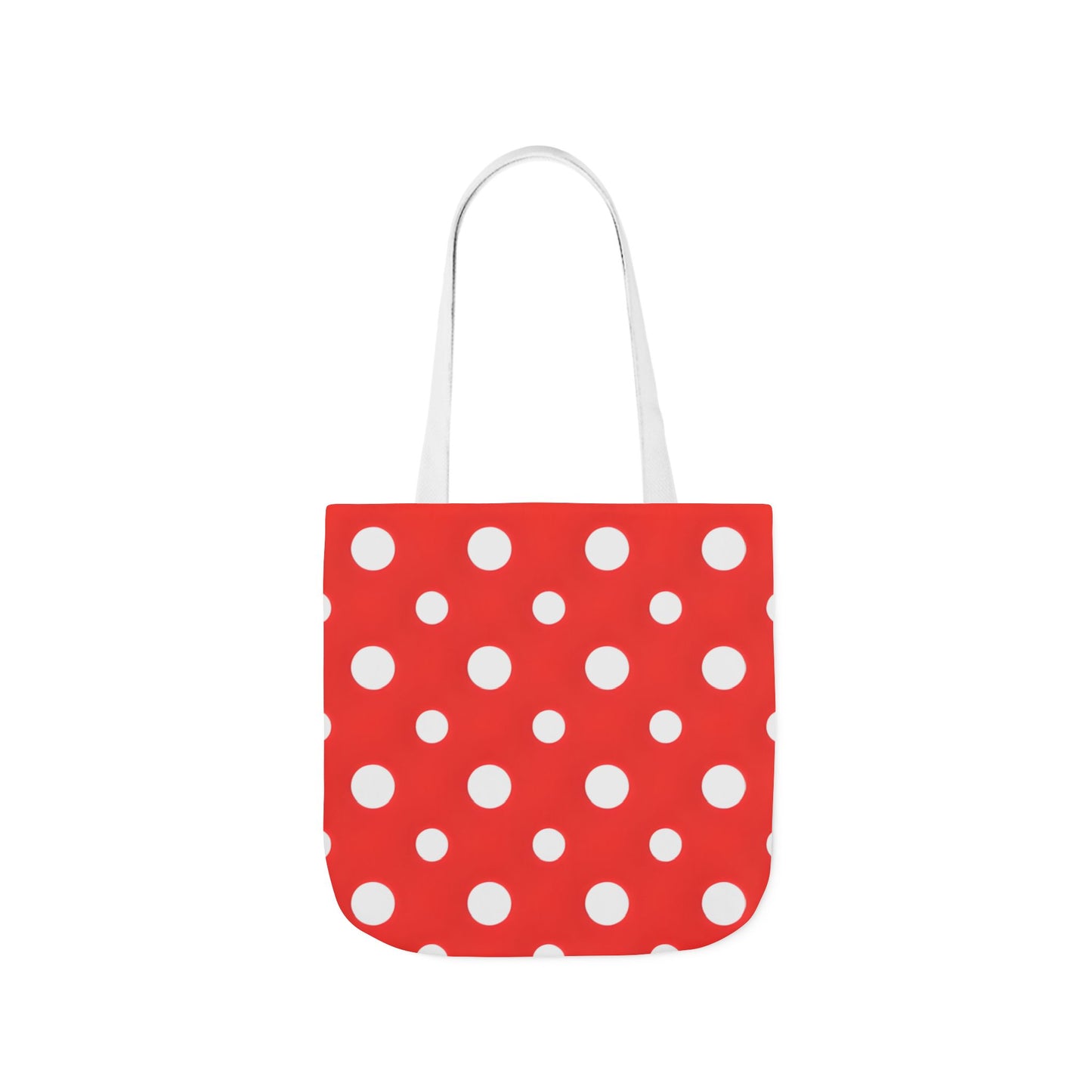 Reba's Red Polka Dot Canvas Tote Bag
