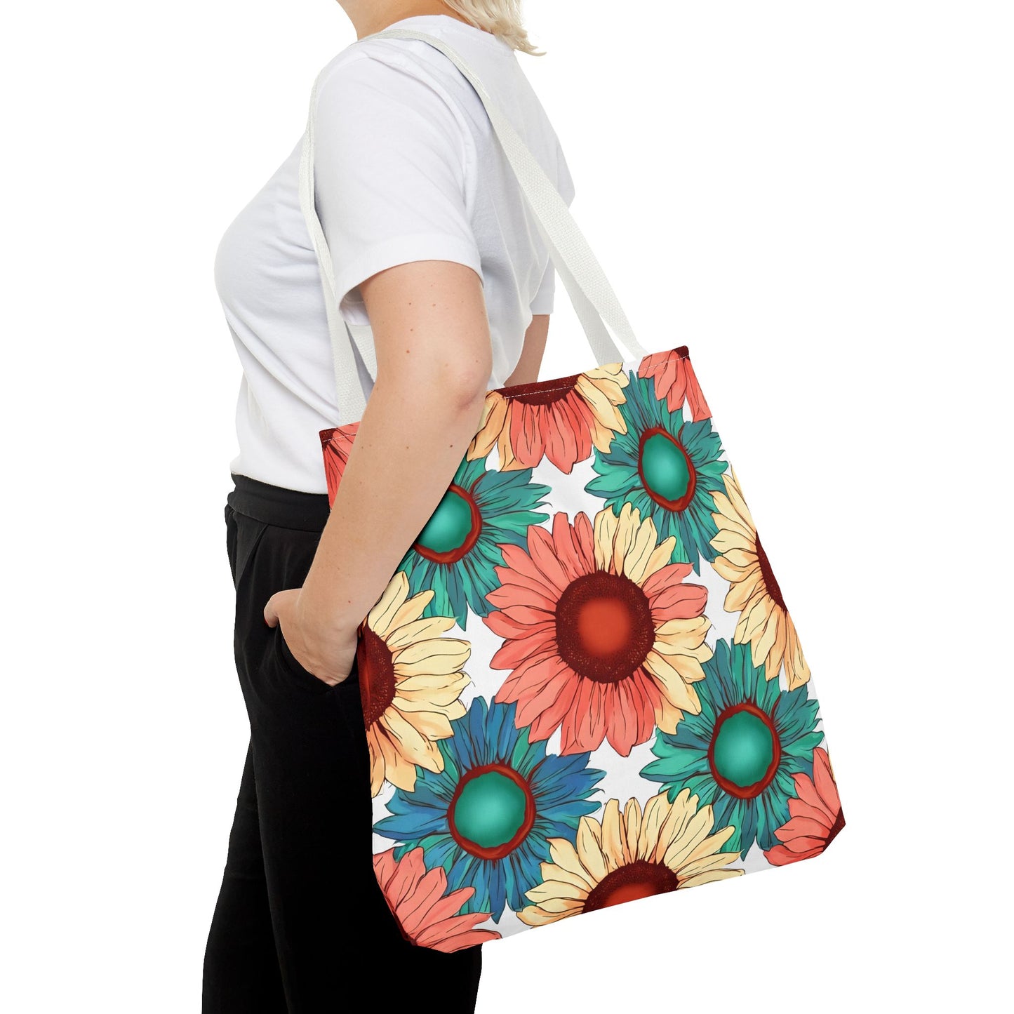 Coco's Colorful Sunflower Tote Bag