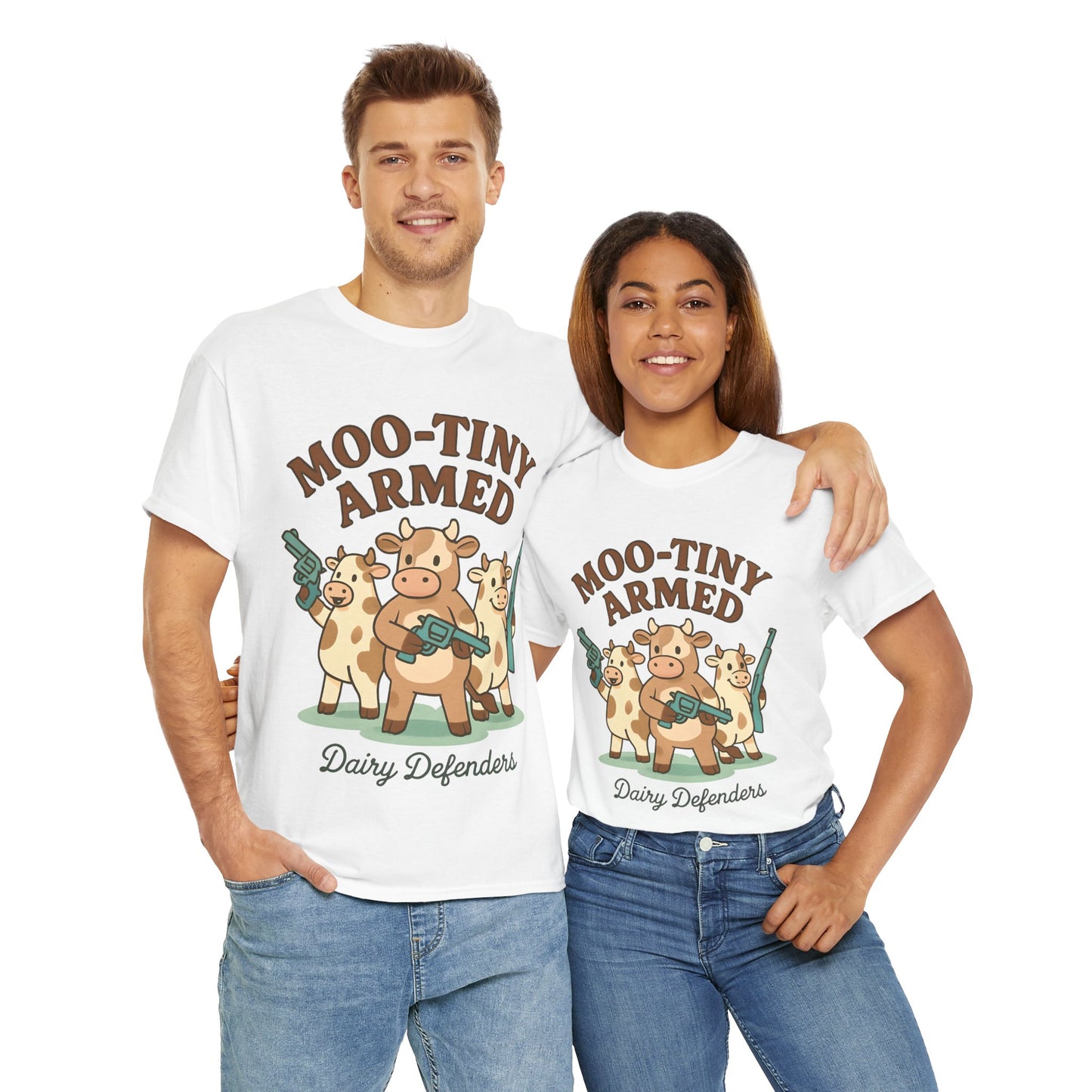 Mason's Moo-tiny Armed Dairy Defenders Adult Shirt