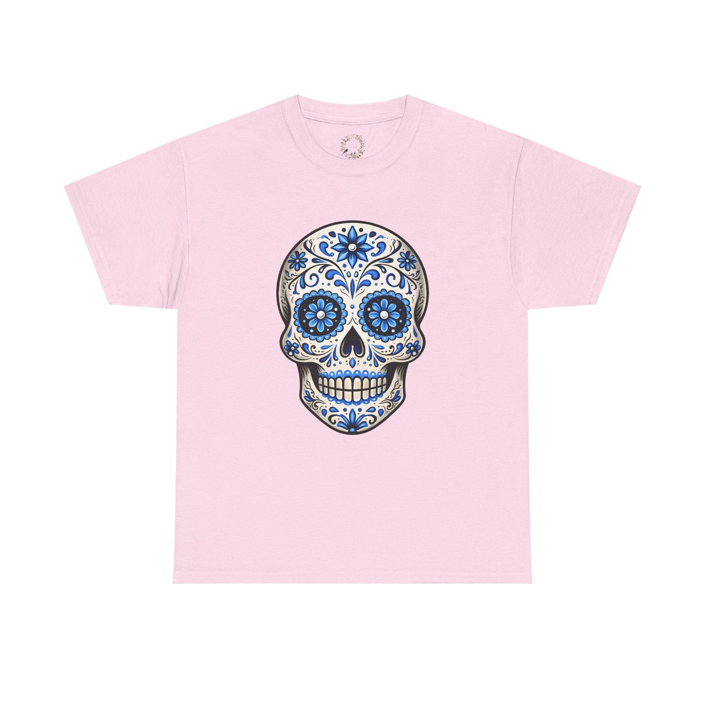 Bea's Blue Sugar Skull Adult Shirt