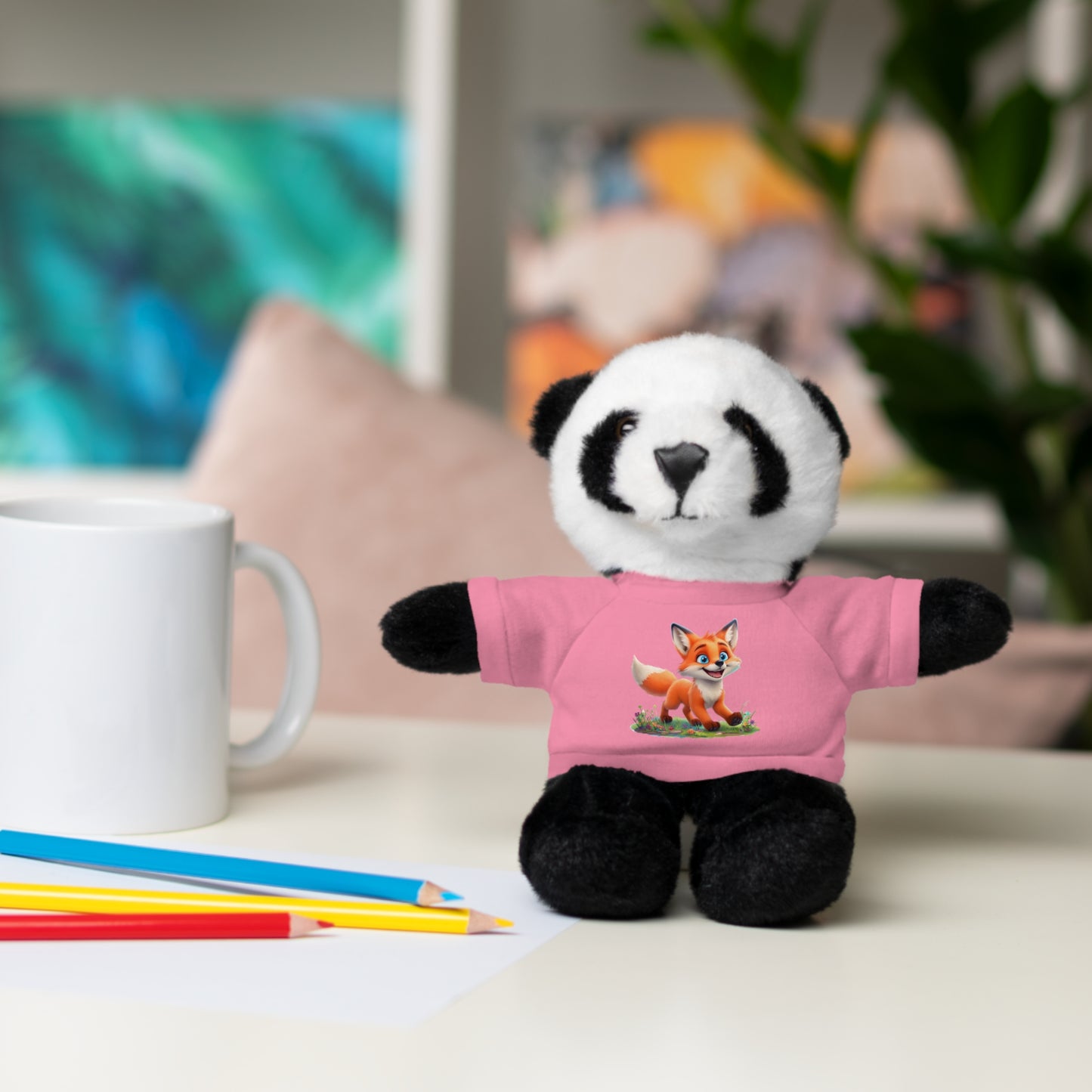 Fox On Tee Animal Plush