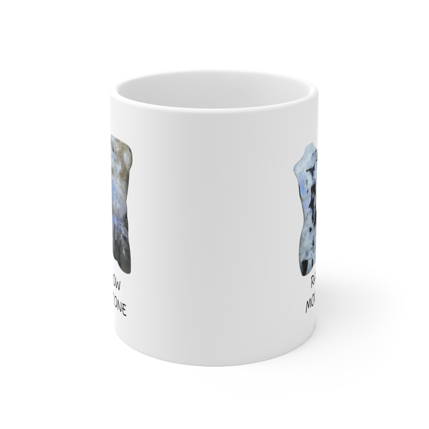 Rainbow Moonstone Crystal Collection Ceramic Mug, Coffee Cup