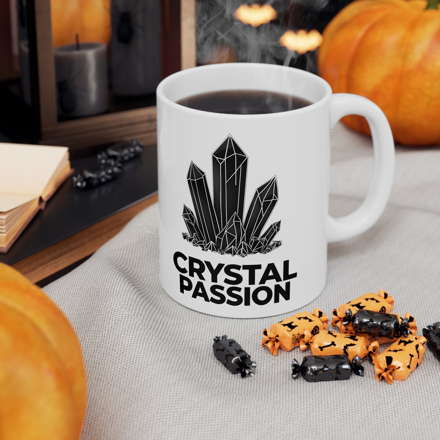 Cleo's Crystal Passion Ceramic Mug, Coffee Cup