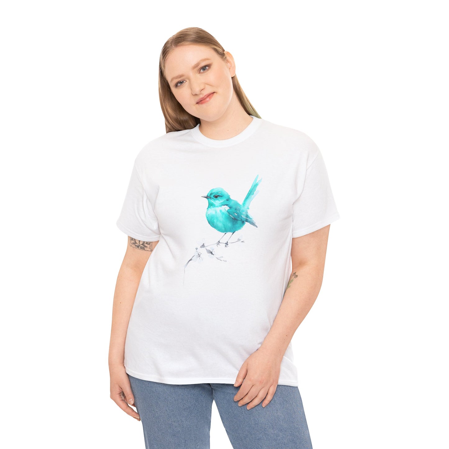 Tommy's Turquoise Bird Adult Shirt