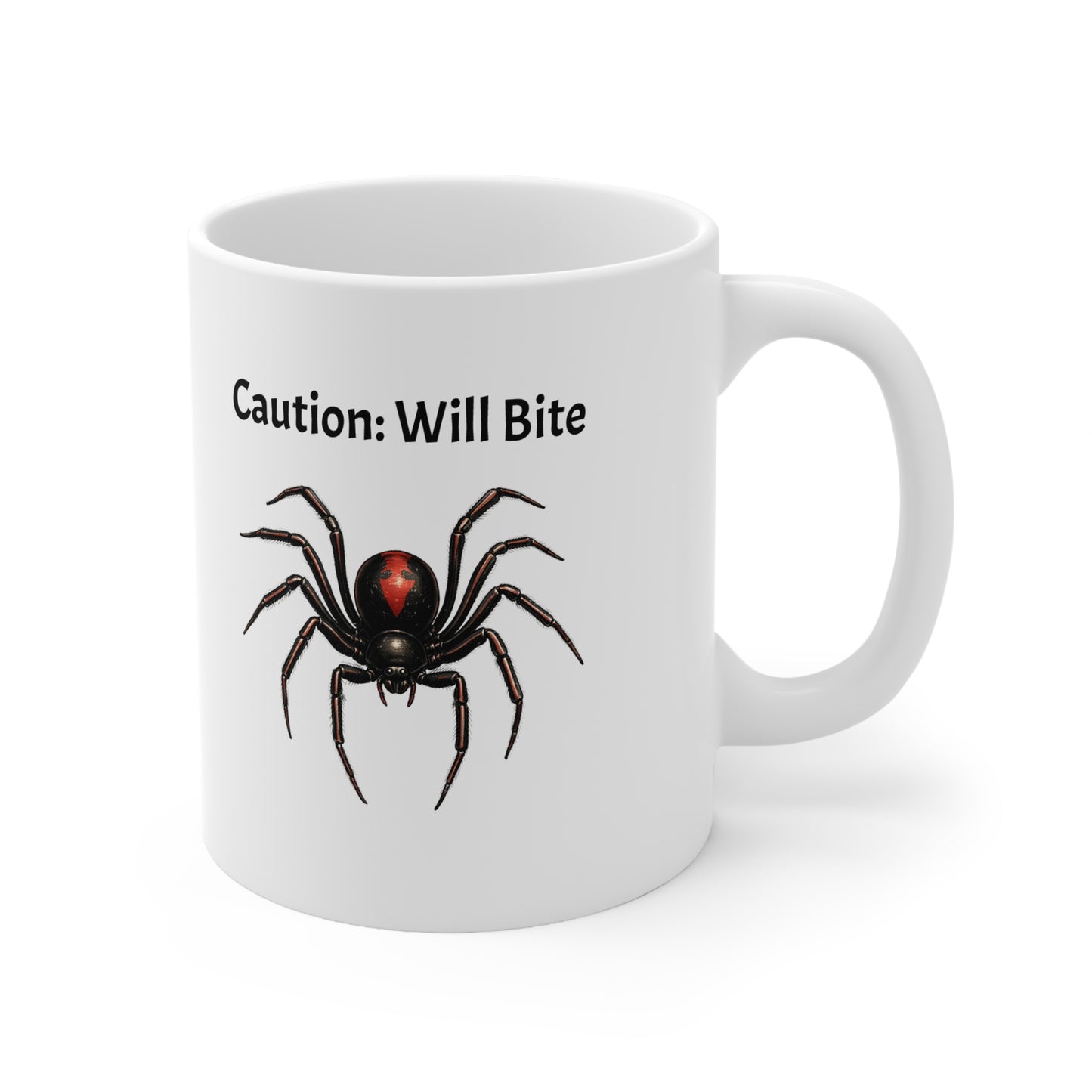 Chester's Caution: Will Bite Ceramic Mug, Coffee Cup