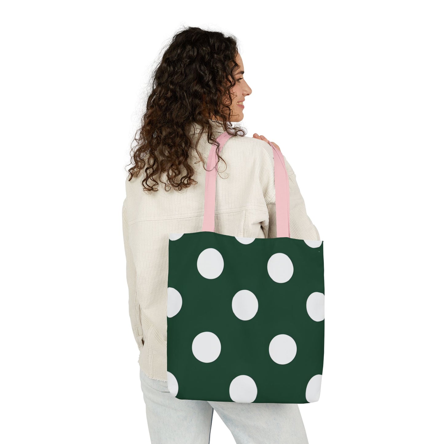 Gretel's Green Polka Dot Tote Bag