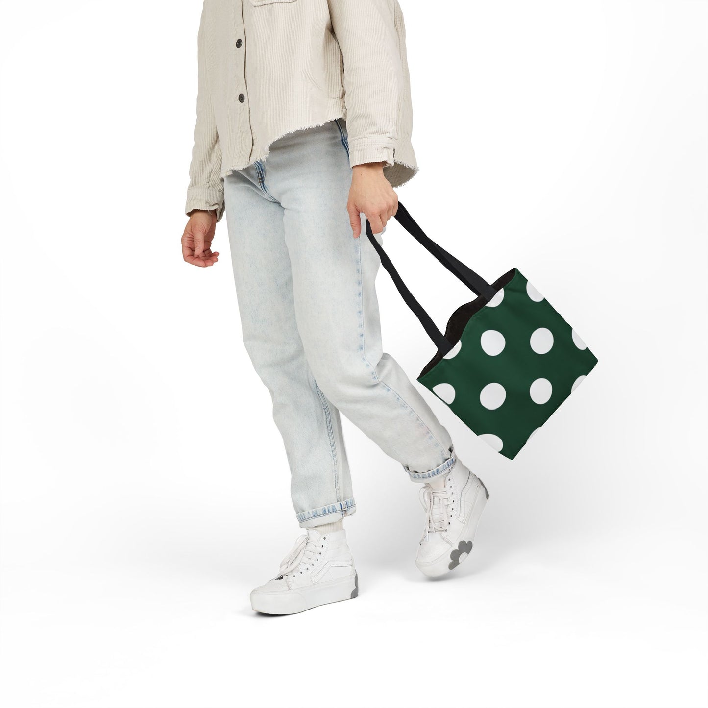 Gretel's Green Polka Dot Tote Bag
