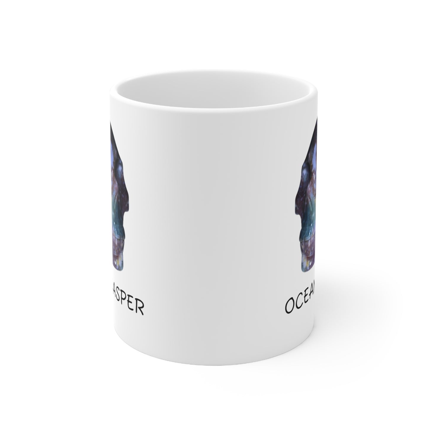 Ollie's Ocean Jasper Crystal Collection Ceramic Mug, Coffee Cup