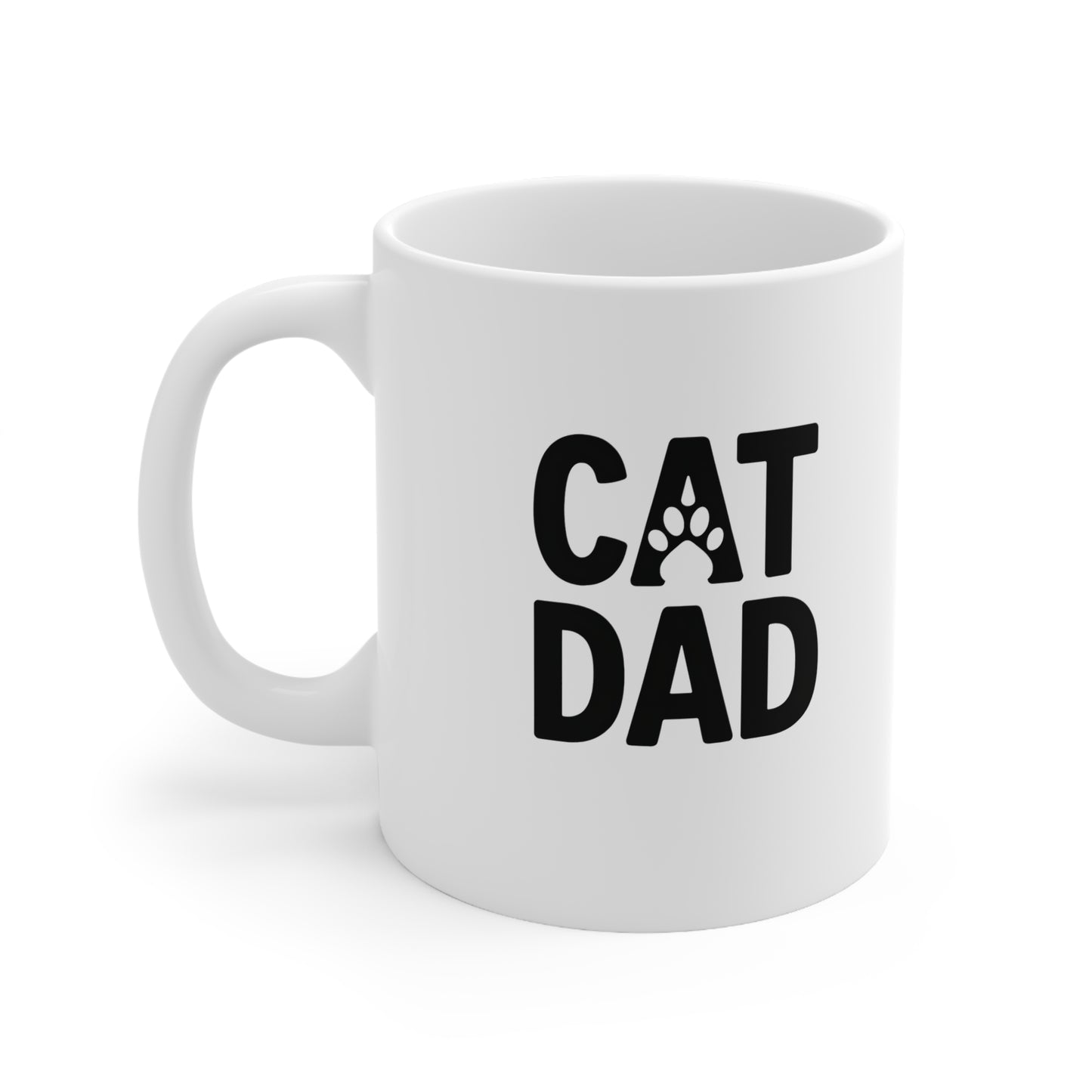Christian's Cat Dad Ceramic Mug, Coffee Cup