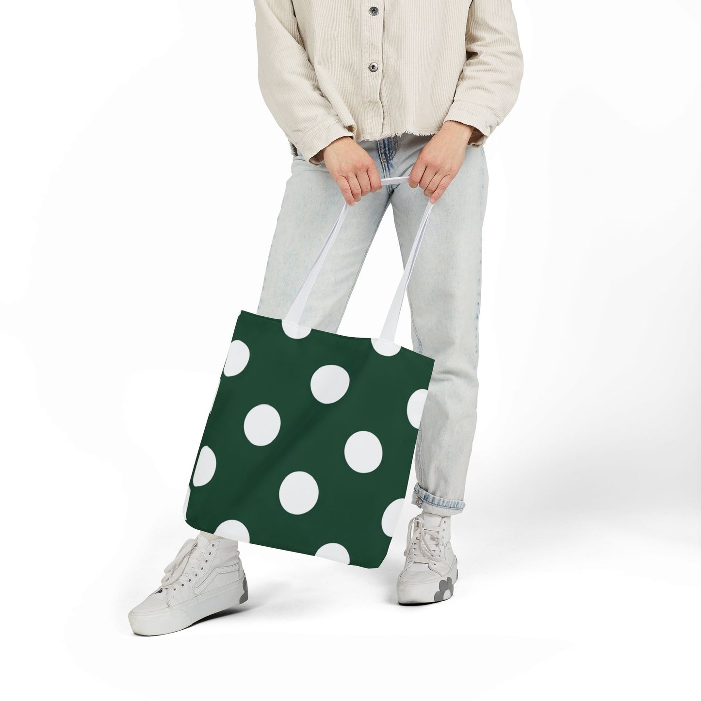 Gretel's Green Polka Dot Tote Bag