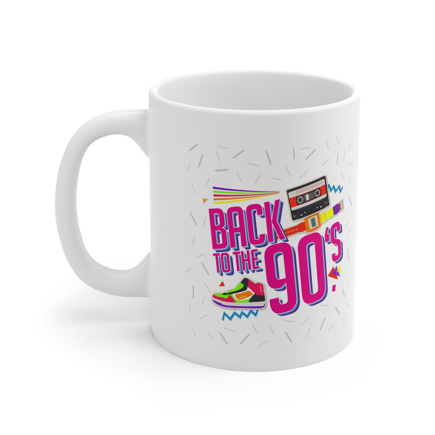 Back to the 90s Ceramic Mug, Coffee Cup