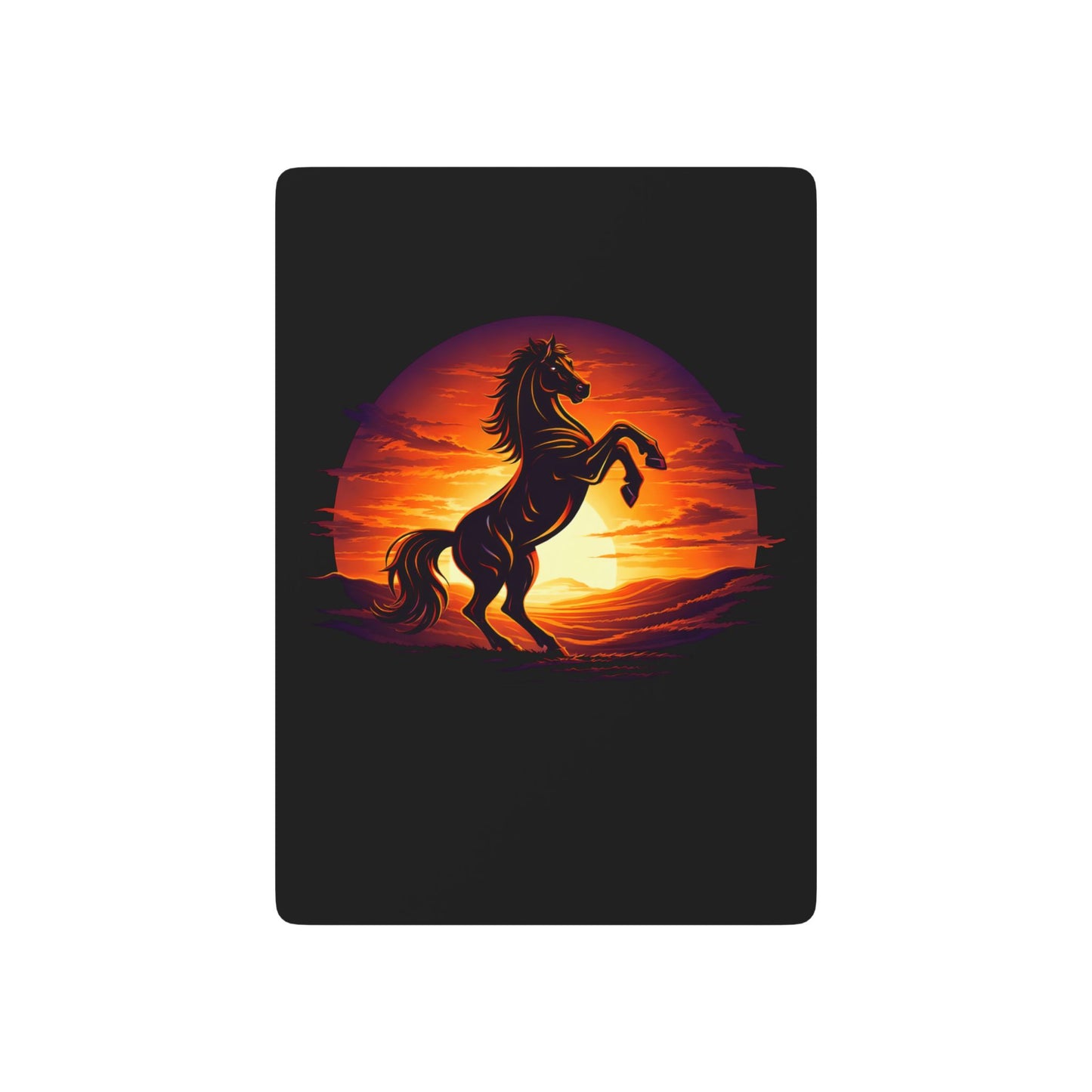 Sunset Stallion Playing Cards