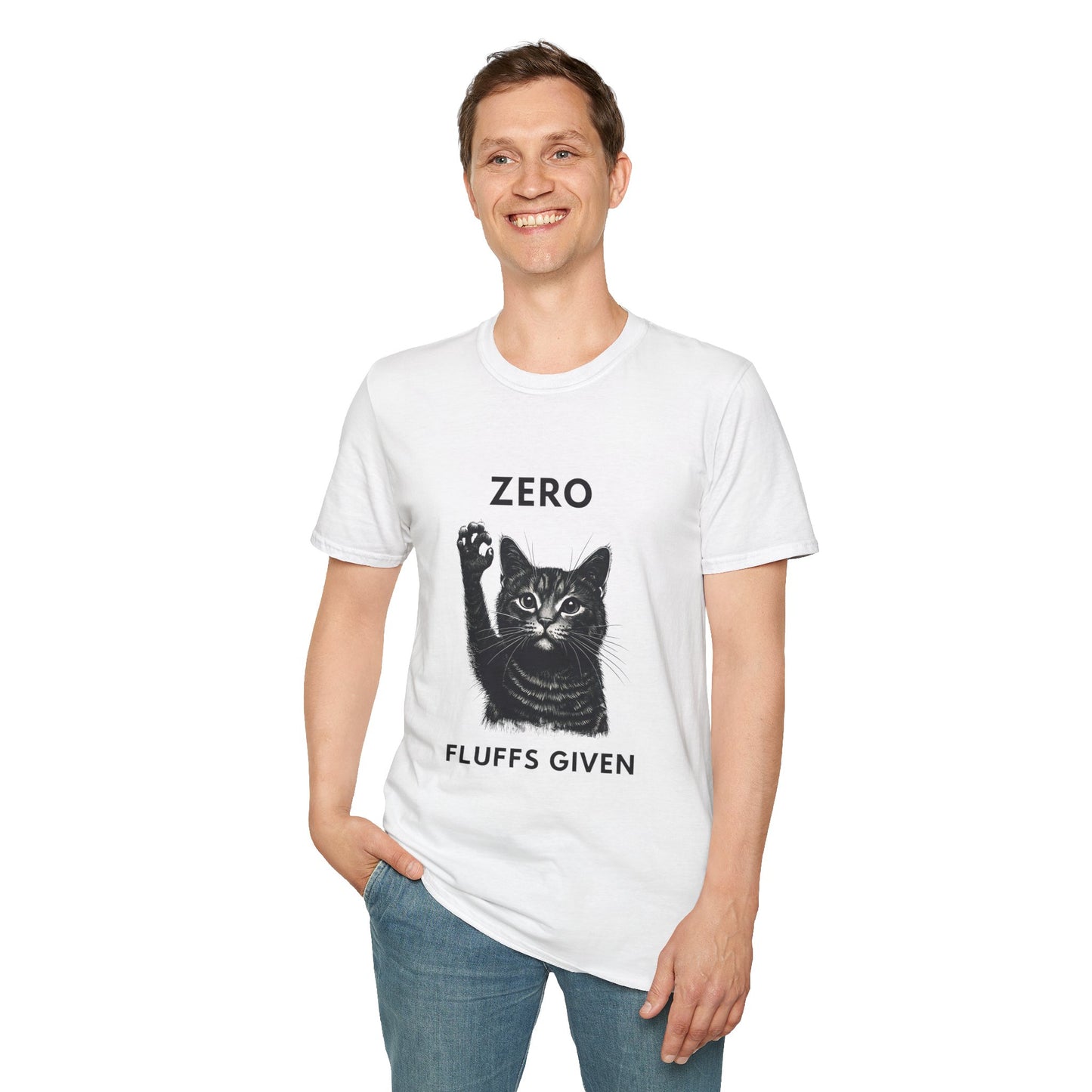 Mickey Zero Fluffs Given Cat Adult Shirt