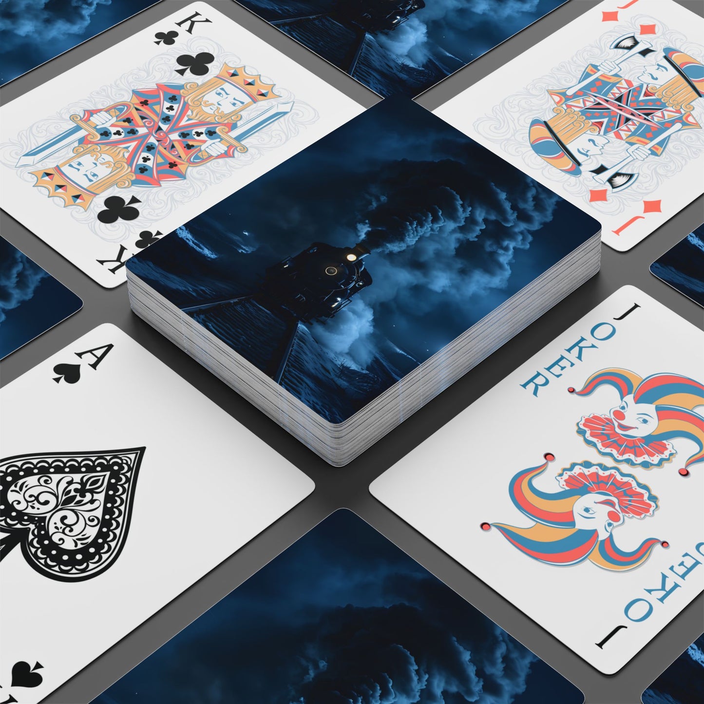 Steam Train Playing Cards