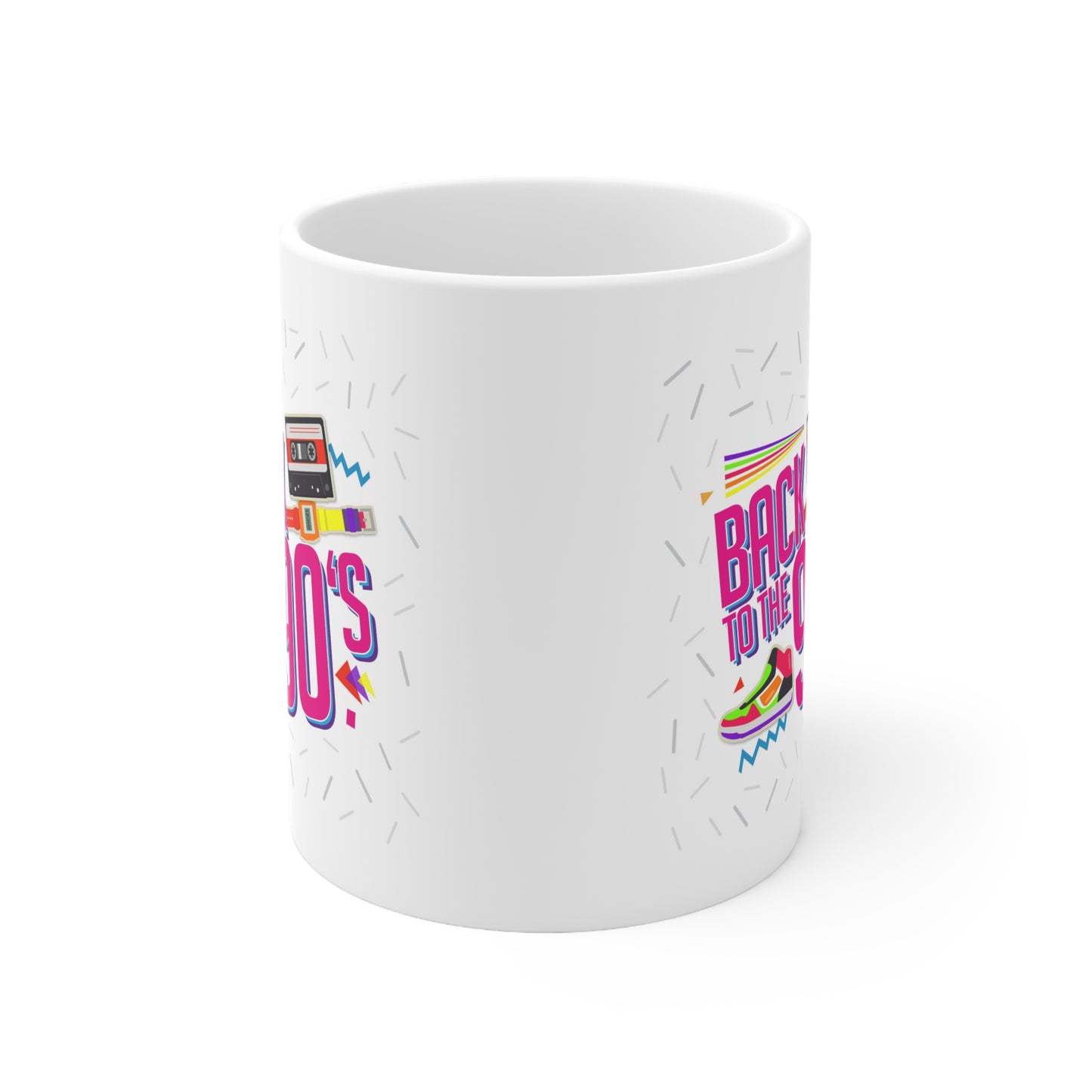 Back to the 90s Ceramic Mug, Coffee Cup