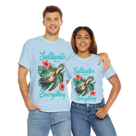 Sally's Saltwater Heals Everything Adult Shirt