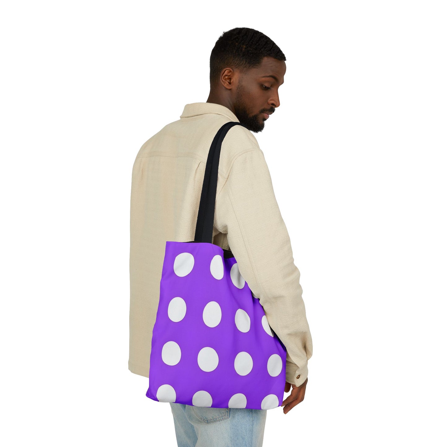 Parker's Purple Polka Dot Tote Bag